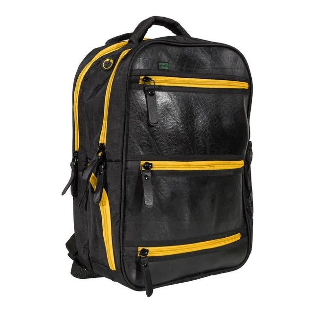 Backpack Black Tiger Yellow