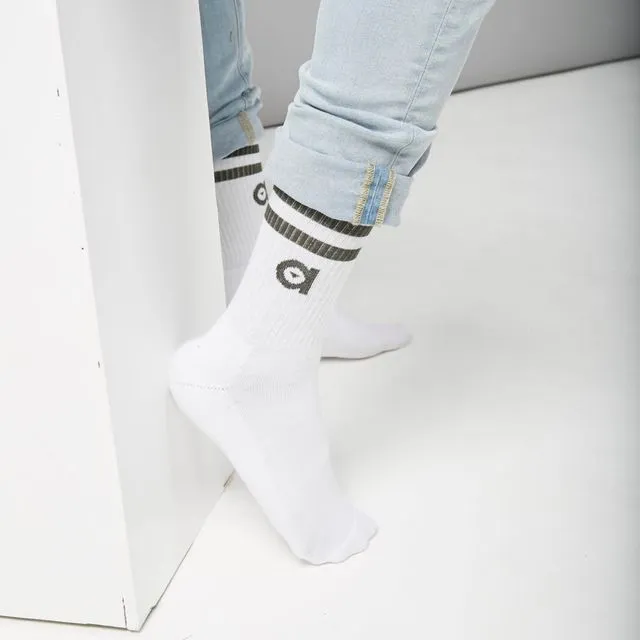 Khaki Stripe Socks