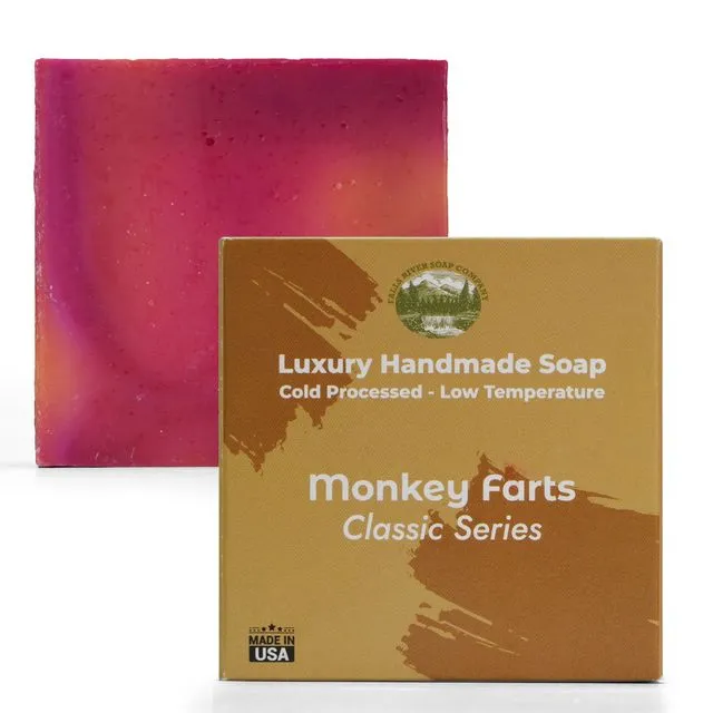 Monkey Farts - 5oz Soap Handmade Soap bar with Essential Oil - Case of 12