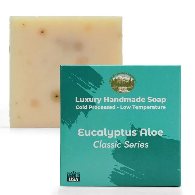 Eucalyptus Aloe - 5oz Soap Handmade Soap bar with Essential Oil - Case of 12