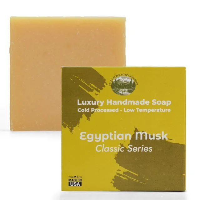 Egyptian Musk - 5oz Soap Handmade Soap bar with Essential Oil - Case of 12