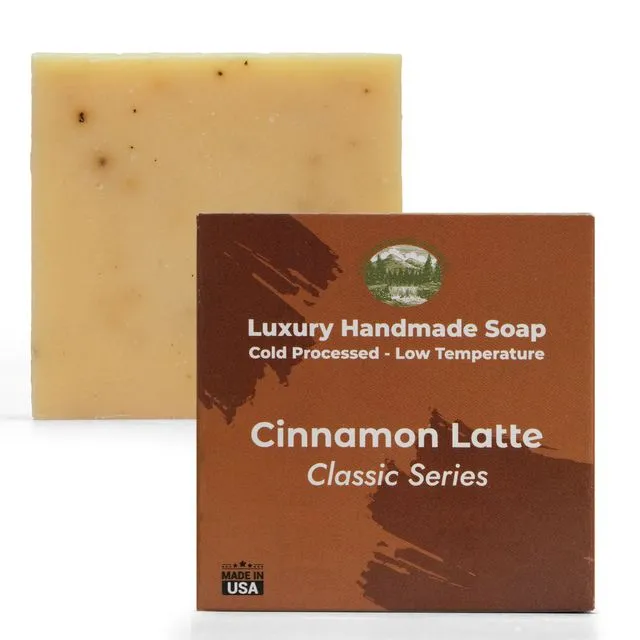 Cinnamon Latte - 5oz Soap Handmade Soap bar with Essential Oil - Case of 12