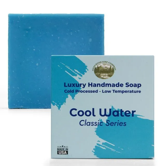 Cool Water - 5oz Soap Handmade Soap bar with Essential Oil - Case of 12