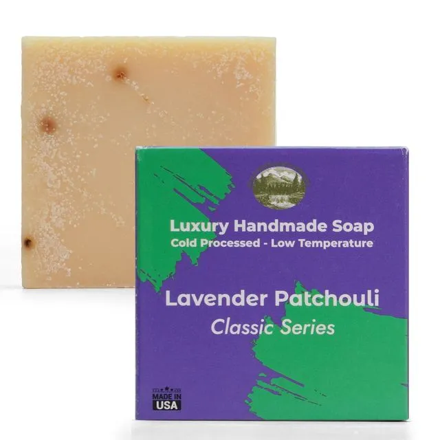Lavender Patchouli - 5oz Soap Handmade Soap bar with Essential Oil - Case of 12