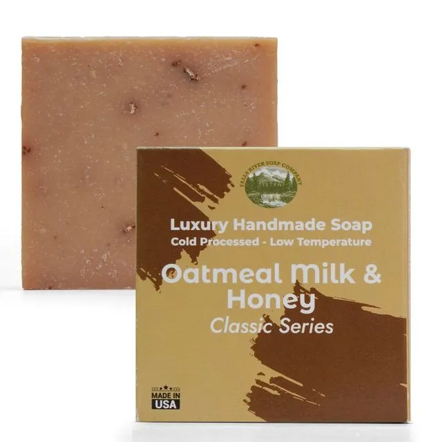 Oatmeal Milk & Honey - 5oz Soap Handmade Soap bar - Pure Essential Oil Natural Soaps- Castile Handmade Soap bar - Falls River Soap Company