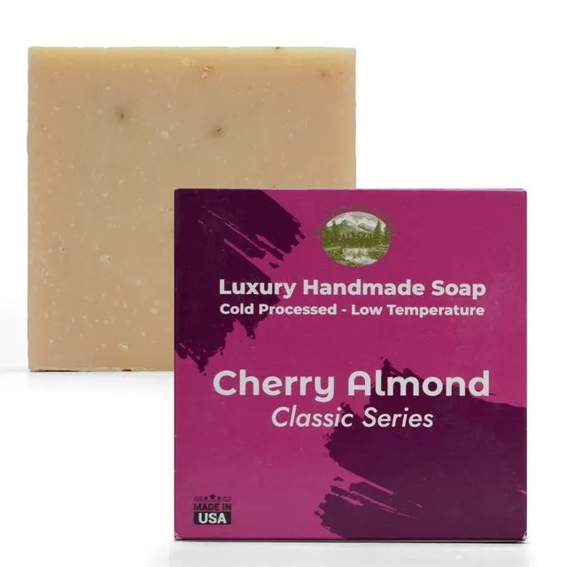 Cherry Almond - 5oz Soap Handmade Soap bar with Essential Oil - Case of 12