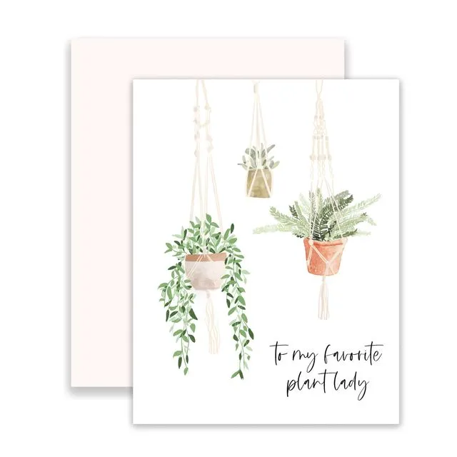 Favorite Plant Lady Greeting Card