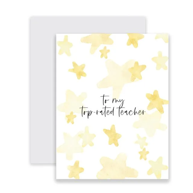 Top rated Teacher Greeting Card
