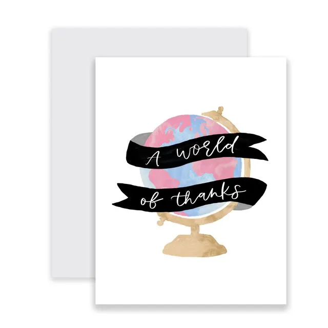 A World of Thanks Greeting Card