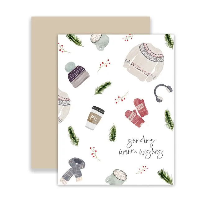Sending Warm Wishes Greeting Card