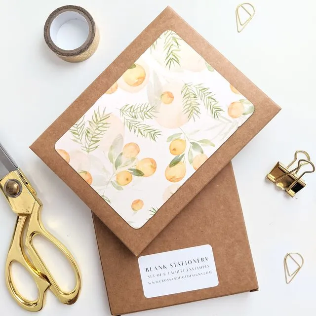 Stationery Set of 6 - Clementine