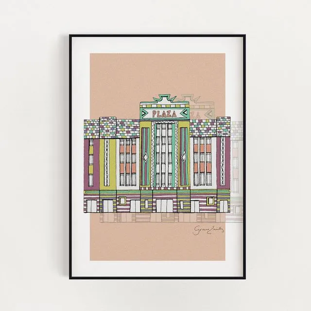 The Plaza Stockport Print A4