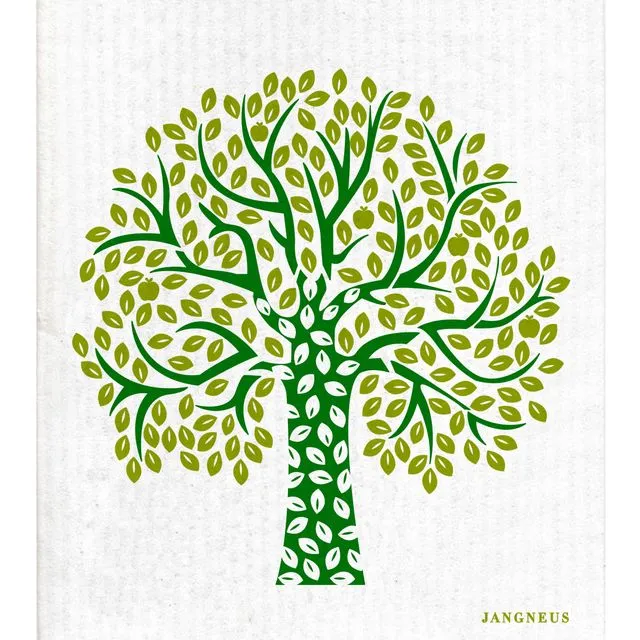Swedish Dishcloth - Tree - Green