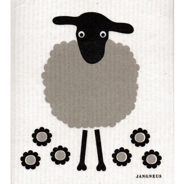 Swedish Dishcloth - Sheep - Black