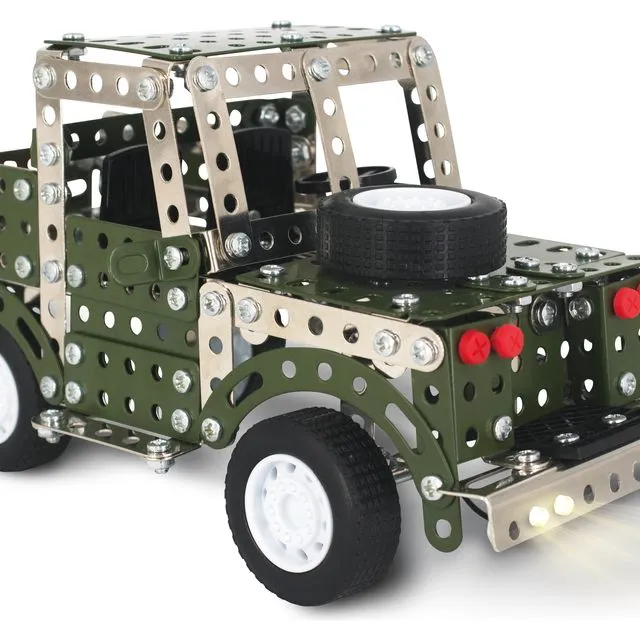 Land Rover with LED Lights Construction Set