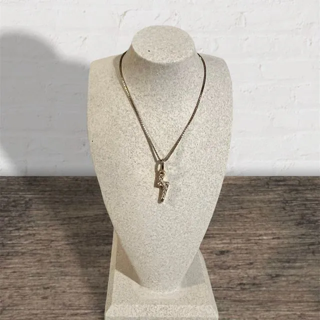 Stone effect necklace display stand