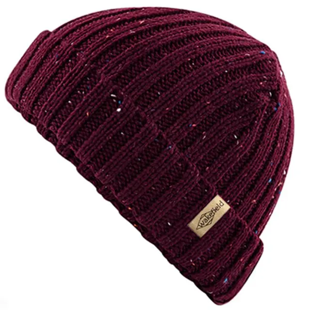 Speckle Beanie Bordeaux Red