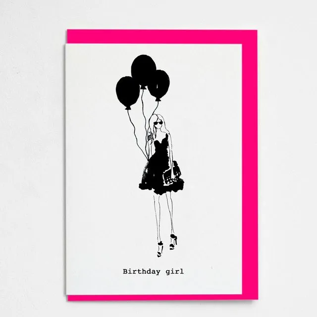 "Birthday Girl" A6 Card - Pack of 6