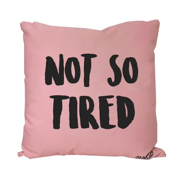 Maison Boho Kids Cushion with filling Not So Tired Pink