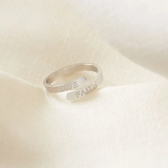 ‘Have Faith’ Affirmation Ring