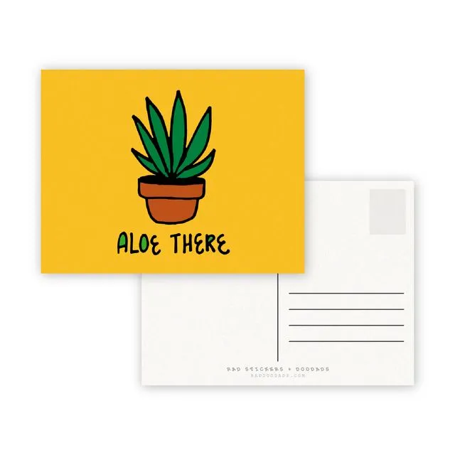 Aloe There A2 Double Sided Postcard