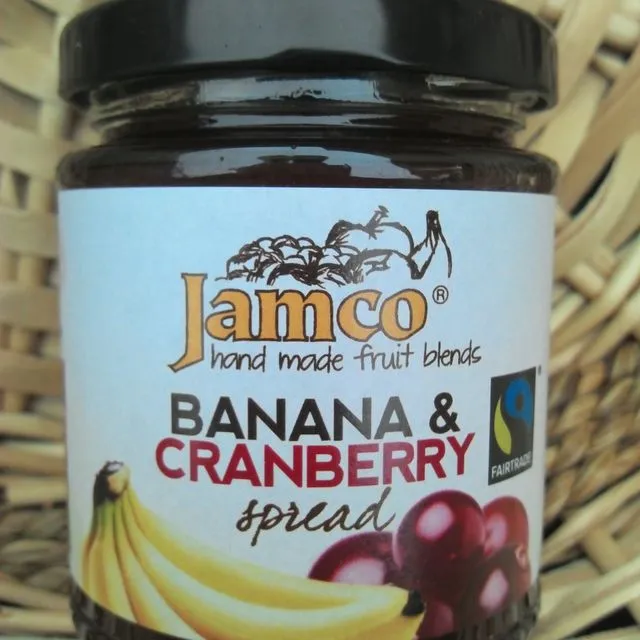 Jamcospreads banana &amp; cranberry fruit spreads