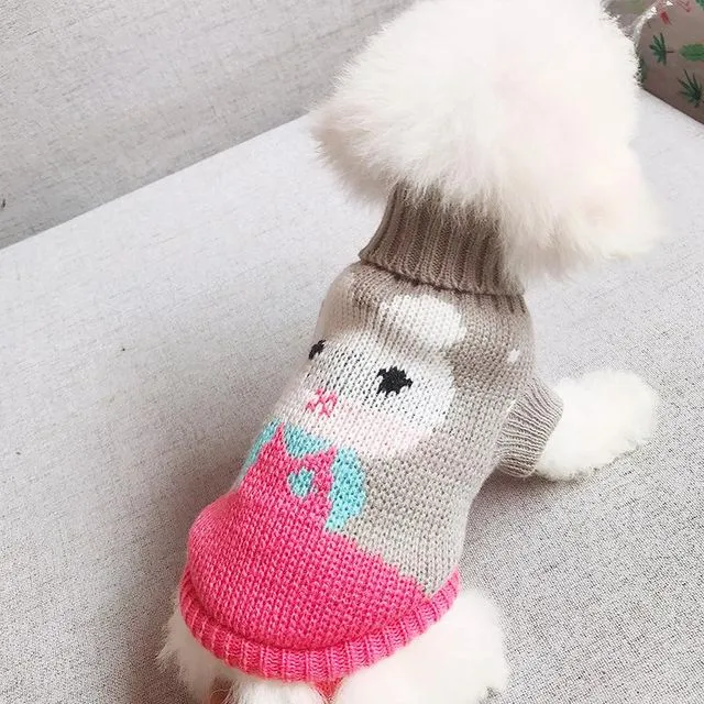 Dog Clothes Autumn and Winter New Puppy Bichon Teddy Small Dog Winter Pet - Grey