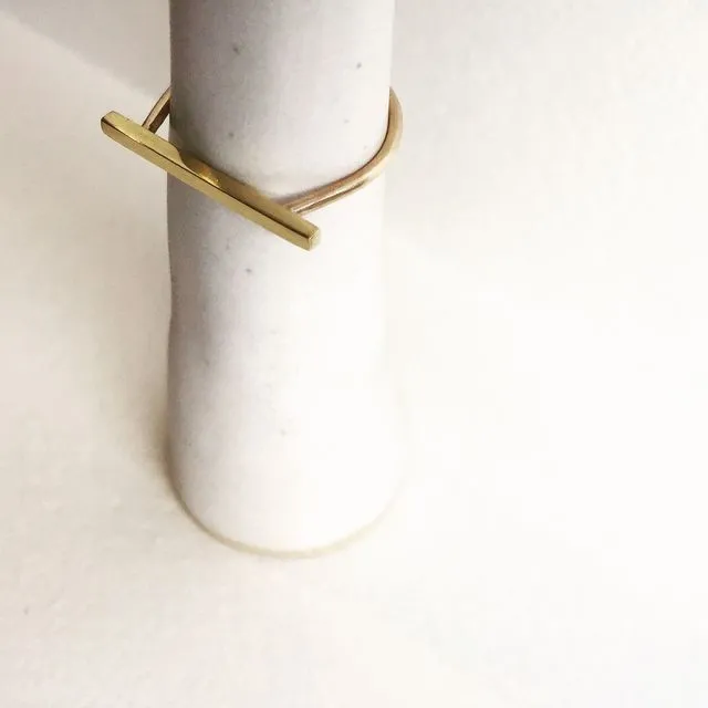 Recycled 9ct Gold Bar Ring