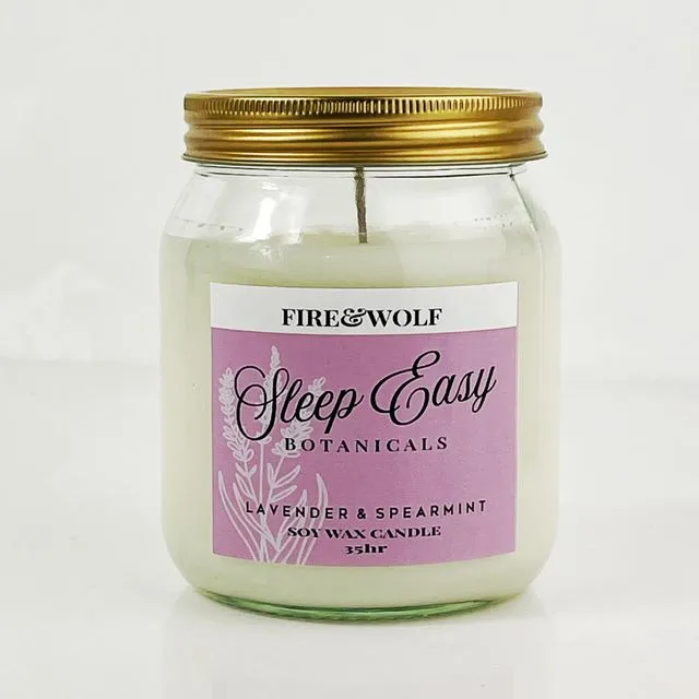 Sleep Easy Botanical Candle | Lavender & Spearmint