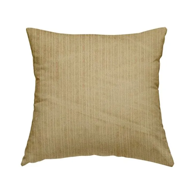 Chenille Fabric Strie Sandy Beige Plain Cushions Piped Finish Handmade To Order-Rectangle