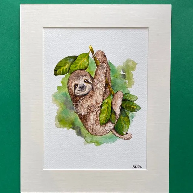 Sloth art print