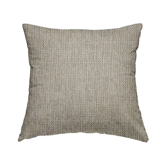 Woven Fabric Hopsack Beige Plain Cushions Piped Finish Handmade To Order-Rectangle