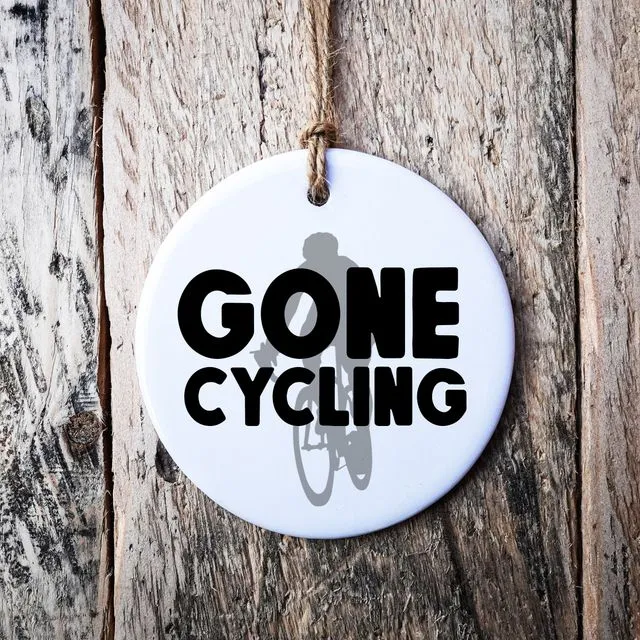 Gone Cycling Hanging Ornament