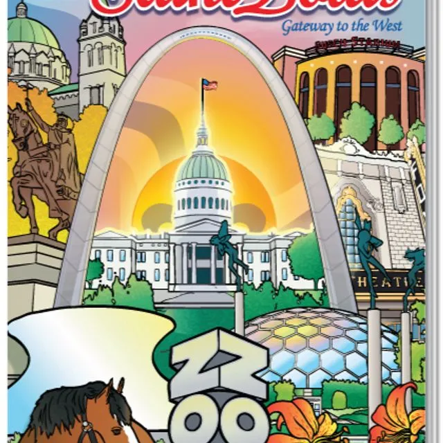 Coloring in Saint Louis Travel Tablet Coloring Book (12 Pack)