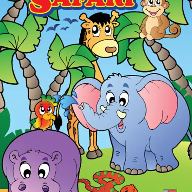 Super Safari Travel Tablet Coloring Book (12 Pack)