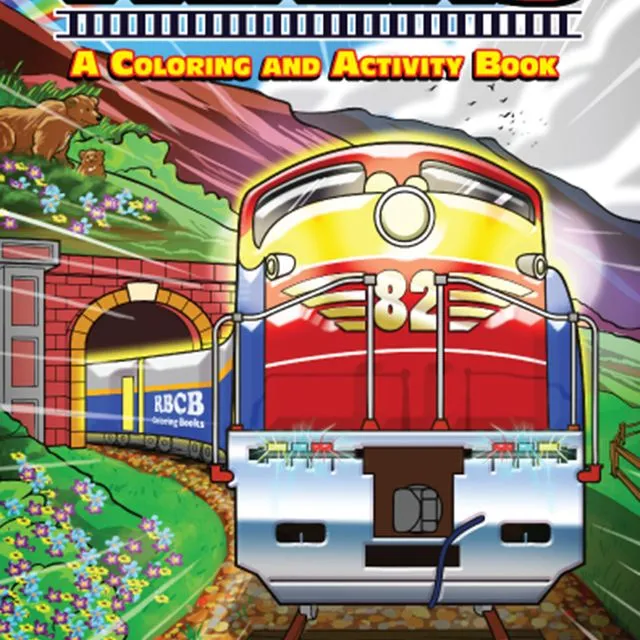 Trains Travel Tablet Coloring Book (12 Pack)