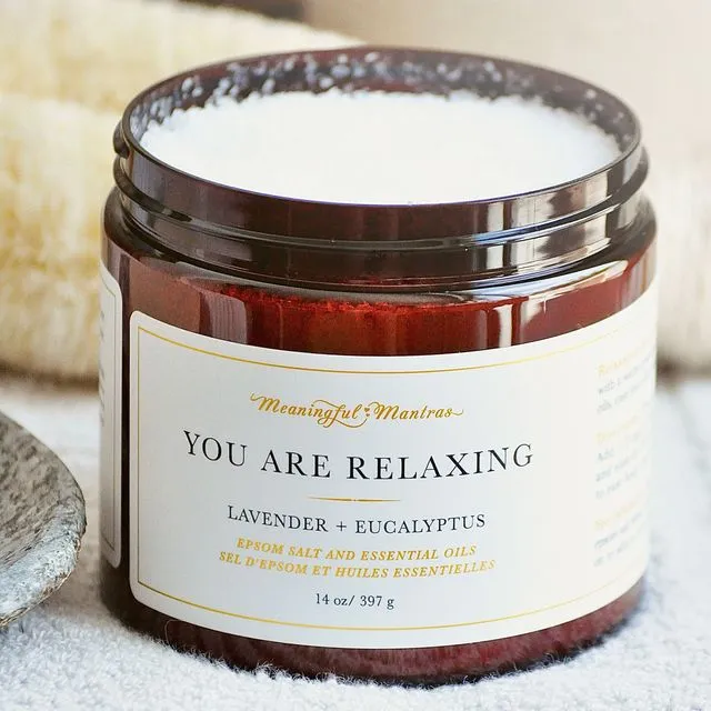 You Are Relaxing Lavender Eucalyptus 14oz Epsom Salt