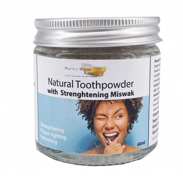 Strengthening Miswak Natural Tooth Powder, 60ml