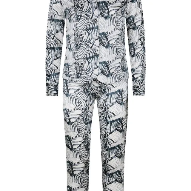 Zebra 100% Silk Pyjamas