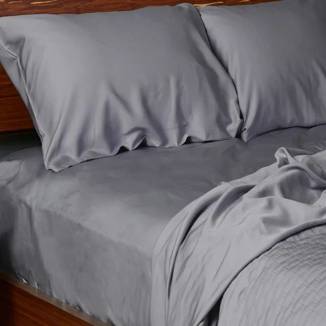 BedVoyage Luxury 100% Rayon Viscose Bamboo Bed Sheet Set - Platinum