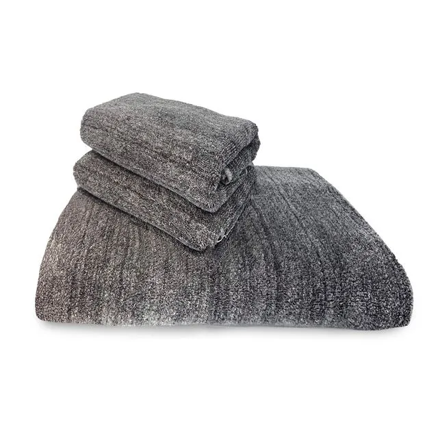BedVoyage Melange Rayon Bamboo Cotton Towel Collection 3pk - Charcoal