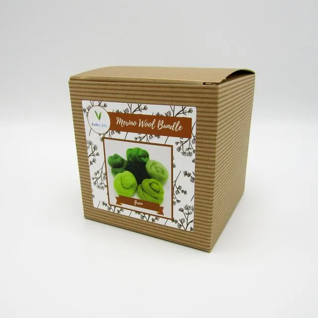 Greens - Merino Wool Bundle (Kraft Box)