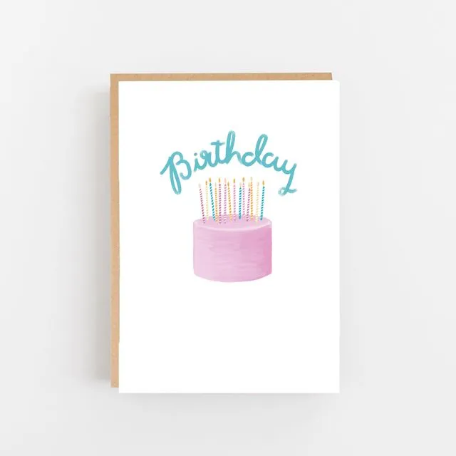 Lomond Paper Co. A6 Birthday - Cake & Candles