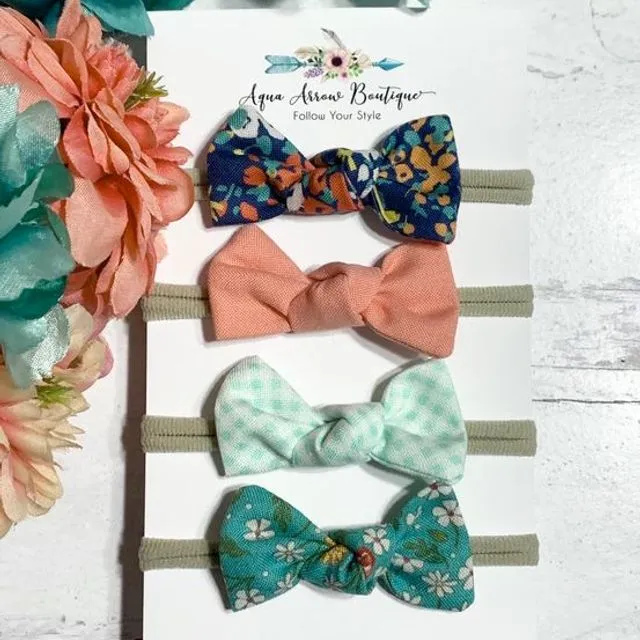 Baby Nylon Headband Set - Beautiful Blossoms