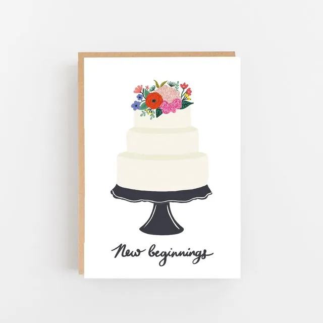 Lomond Paper Co. A6 - New Beginnings Wedding Cake