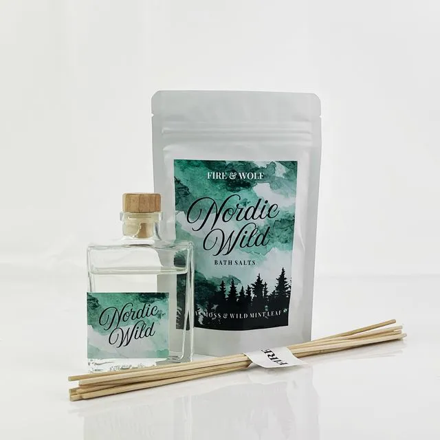 Nordic Wild Gift Set | Diffuser and Bath Salts