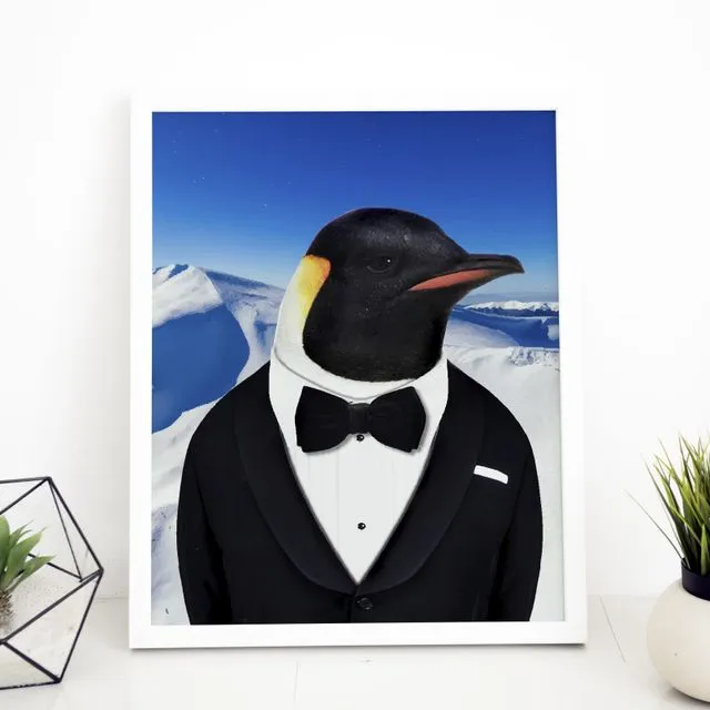 Penguin in clothes print: Glacier (Animalyser) (Size A5/A4/A3)