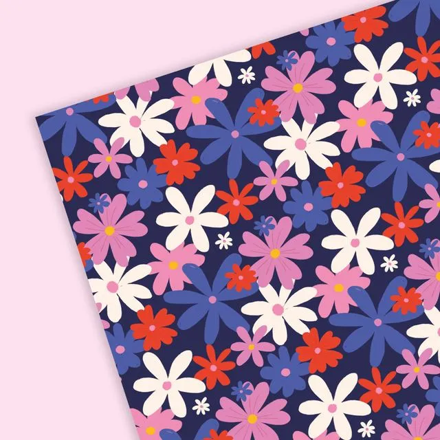 Flowers Luxury Gift Wrapping Paper