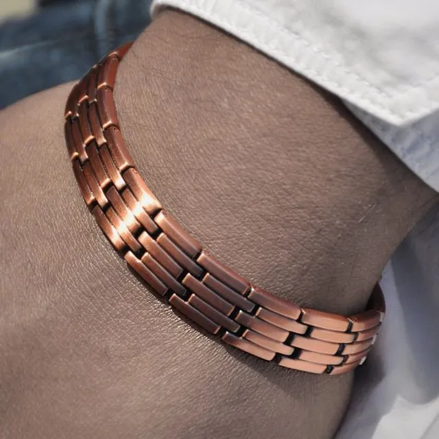 Stark Magnetic Link Copper Bracelet