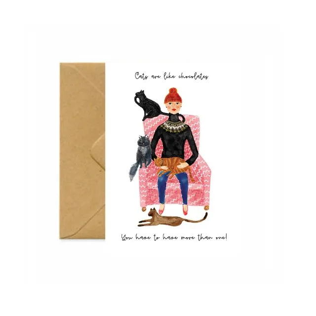Cat Lady Everyday Card (Case of 6 Cards)